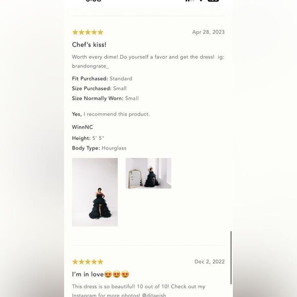 Anthropologie Morphine Fashion Strapless Tiered Tulle Asymmetric Gown/ size XS - Picture 16 of 17